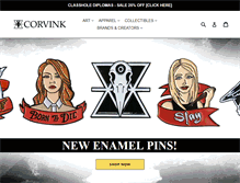 Tablet Screenshot of corvink.com